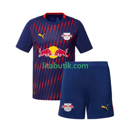 RB Leipzig Barn Borta Fotbollströja 2025-2026 Kortärmad