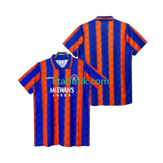 Rangers 1993 1994 Retro Män Borta Fotbollströja Kortärmad