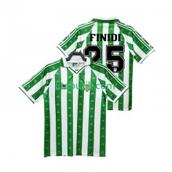 Real Betis FINIDI 25 1996 1997 Retro Män Hemma Fotbollströja Kortärmad