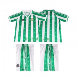 Real Betis 1996 1997 Retro Barn Hemma Fotbollströja Kortärmad