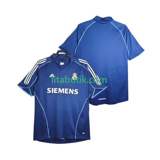 Real Madrid 2005 Retro Män Borta Fotbollströja 2006 Kortärmad
