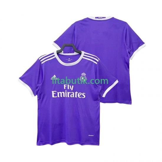 Real Madrid 2016 2017 Retro Män Borta Fotbollströja Kortärmad