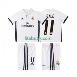 Real Madrid BALE 11 2016 2017 Retro Barn Hemma Fotbollströja Kortärmad