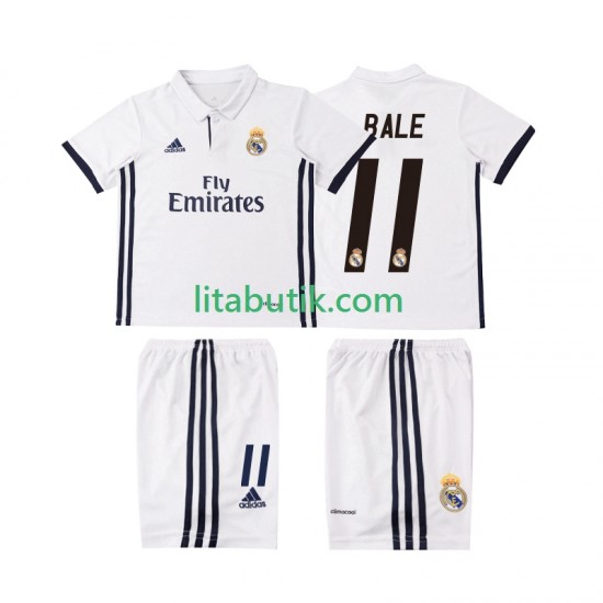 Real Madrid BALE 11 2016 2017 Retro Barn Hemma Fotbollströja Kortärmad