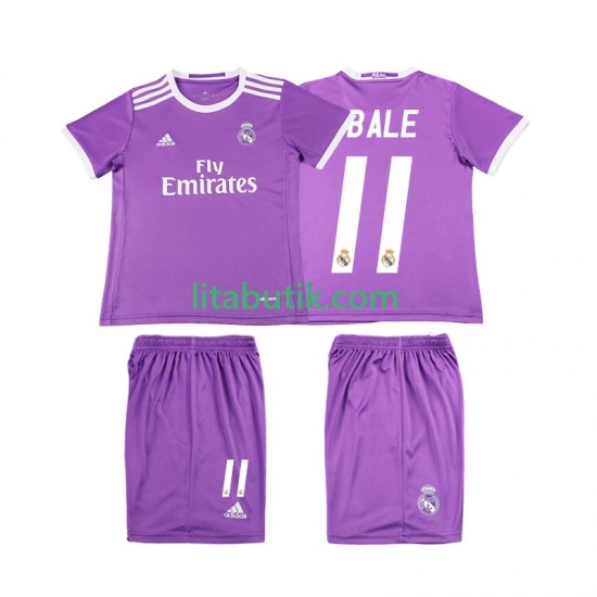 Real Madrid Bale 11 2016 2017 Retro Barn Borta Fotbollströja Kortärmad
