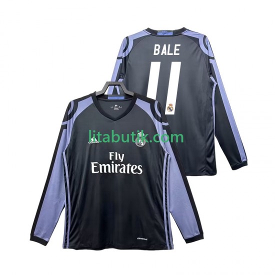 Real Madrid Bale 11 2016 2017 Retro Män Tredje Fotbollströja Långärmad