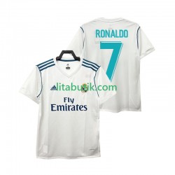 Real Madrid Cristiano Ronaldo 7 2017 Retro Män Hemma Fotbollströja Kortärmad Real Madrid Cristiano Ronaldo 7 2017 Retro Män Hemma Fotbollströja Kortärmad