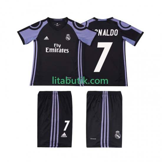 Real Madrid Cristiano Ronaldo 7 2016 2017 Retro Barn Tredje Fotbollströja Kortärmad