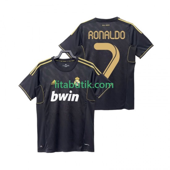 Real Madrid Cristiano Ronaldo 7 2012 Retro Män Borta Fotbollströja 2011 Kortärmad