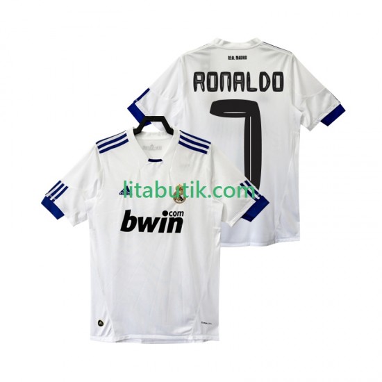 Real Madrid Cristiano Ronaldo 7 Retro Män Hemma Fotbollströja 2011 2010 Kortärmad
