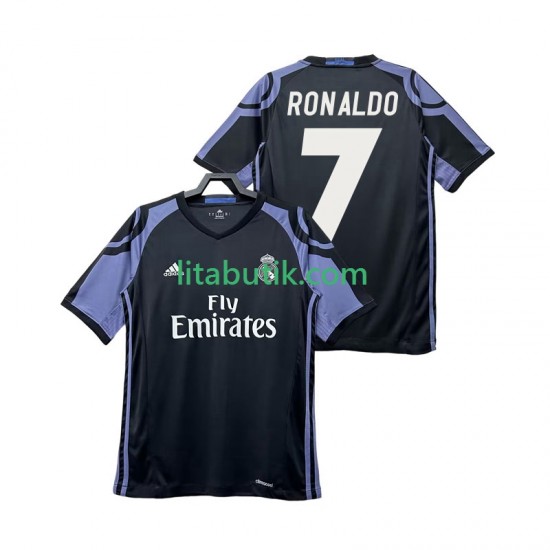 Real Madrid Cristiano Ronaldo 7 2016 2017 Retro Män Tredje Fotbollströja Kortärmad