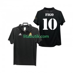 Real Madrid FIGO 10 2003 Retro Män Borta Fotbollströja 2002 Kortärmad
