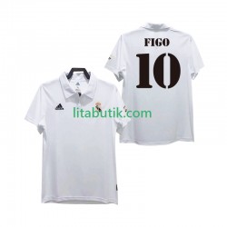 Real Madrid FIGO 10 2003 Retro Män Hemma Fotbollströja 2002 Kortärmad
