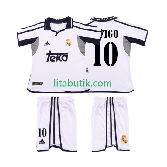 Real Madrid FIGO 10 2001 Retro Barn Hemma Fotbollströja 2002 Kortärmad