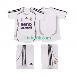 Real Madrid 2007 Retro Barn Hemma Fotbollströja 2006 Kortärmad Real Madrid 2007 Retro Barn Hemma Fotbollströja 2006 Kortärmad