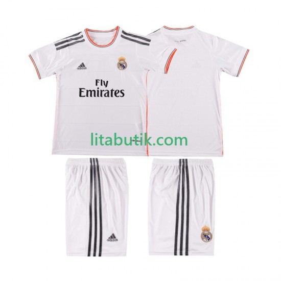 Real Madrid 2013 2014 Retro Barn Hemma Fotbollströja Kortärmad
