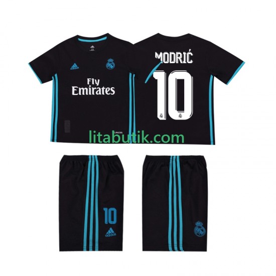 Real Madrid Modrić 10 2017 2018 Retro Barn Borta Fotbollströja Kortärmad