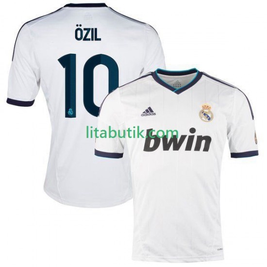 Real Madrid Ozil 2012 2013 Retro Män Hemma Fotbollströja Kortärmad