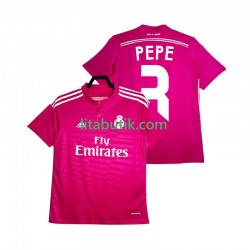 Real Madrid PEPE 3 2014 2015 Retro Män Borta Fotbollströja Kortärmad