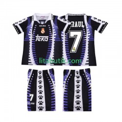 Real Madrid RAUL 7 1997 Retro Barn Tredje Fotbollströja 1998 Kortärmad