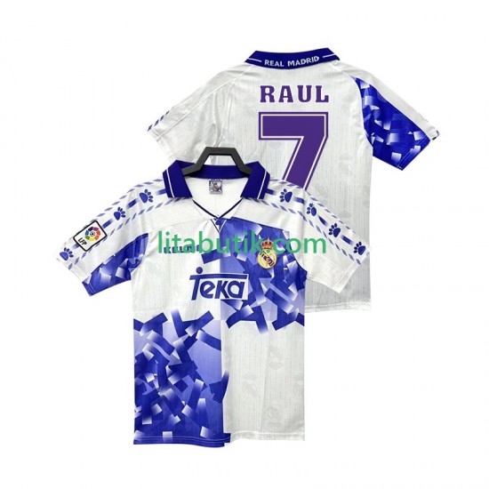 Real Madrid RAUL 7 1996 1997 Retro Män Tredje Fotbollströja Kortärmad