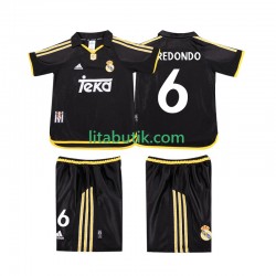 Real Madrid REDONDO 6 2001 Retro Barn Borta Fotbollströja 1999 Kortärmad