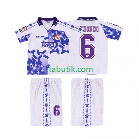 Real Madrid REDONDO 6 1996 1997 Retro Barn Tredje Fotbollströja Kortärmad