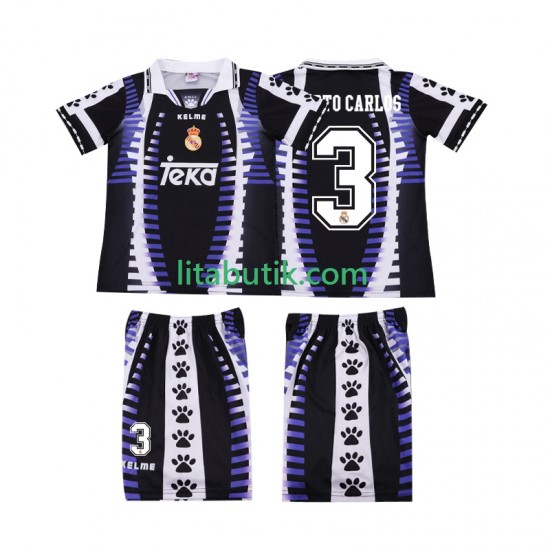 Real Madrid ROBERTO CARLOS 3 1997 Retro Barn Tredje Fotbollströja 1998 Kortärmad