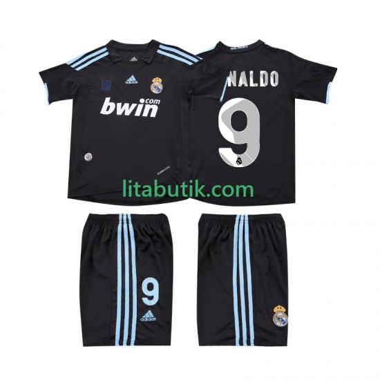 Real Madrid RONALDO 9 2009 Retro Barn Borta Fotbollströja 2010 Kortärmad