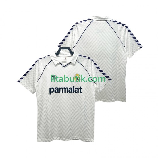Real Madrid 1986 1987 Retro Män Hemma Fotbollströja Kortärmad