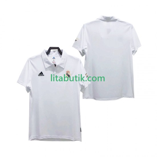 Real Madrid 2003 Retro Män Hemma Fotbollströja 2002 Kortärmad