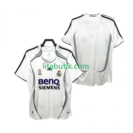 Real Madrid 2007 Retro Män Hemma Fotbollströja 2006 Kortärmad