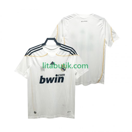 Real Madrid 2009 Retro Män Hemma Fotbollströja 2010 Kortärmad