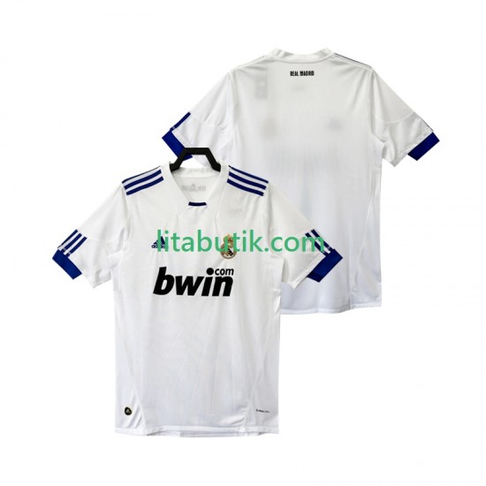 Real Madrid Retro Män Hemma Fotbollströja 2011 2010 Kortärmad