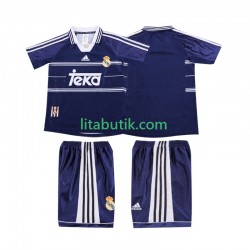 Real Madrid Retro Barn Borta Fotbollströja 1998 1999 Kortärmad