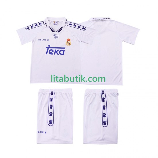 Real Madrid 1994 1996 Retro Barn Hemma Fotbollströja Kortärmad