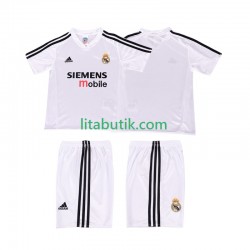 Real Madrid 5 Retro Barn Hemma Fotbollströja 2002 2004 Kortärmad Real Madrid 5 Retro Barn Hemma Fotbollströja 2002 2004 Kortärmad