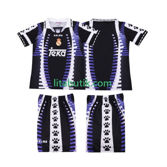 Real Madrid 1997 Retro Barn Tredje Fotbollströja 1998 Kortärmad