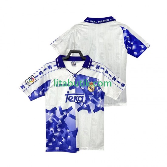 Real Madrid 1996 1997 Retro Män Tredje Fotbollströja Kortärmad