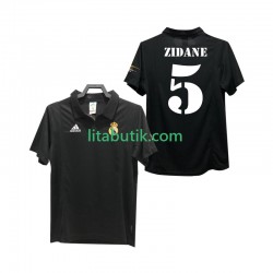 Real Madrid ZIDANE 5 2003 Retro Män Borta Fotbollströja 2002 Kortärmad