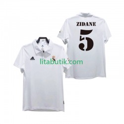 Real Madrid ZIDANE 5 2003 Retro Män Hemma Fotbollströja 2002 Kortärmad