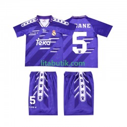 Real Madrid ZIDANE 5 1994 1996 Retro Barn Borta Fotbollströja Kortärmad