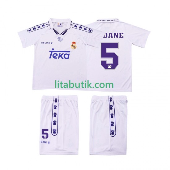 Real Madrid ZIDANE 5 1994 1996 Retro Barn Hemma Fotbollströja Kortärmad