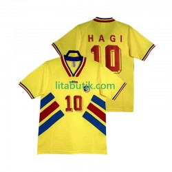 Rumänien Hagi 10 1994 Retro Män Hemma Fotbollströja Kortärmad Rumänien Hagi 10 1994 Retro Män Hemma Fotbollströja Kortärmad