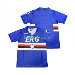 Sampdoria 1990 1991 Retro Män Hemma Fotbollströja Kortärmad