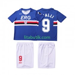 Sampdoria VIALLI 9 1990 1991 Retro Barn Hemma Fotbollströja Kortärmad