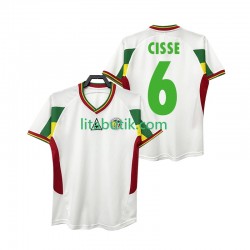 Senegal CISSE 6 Retro Män Hemma Fotbollströja 2002 Kortärmad Senegal CISSE 6 Retro Män Hemma Fotbollströja 2002 Kortärmad