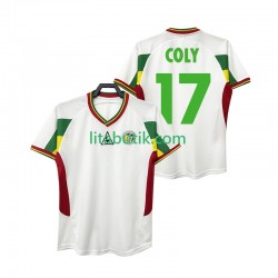 Senegal COLY 17 Retro Män Hemma Fotbollströja 2002 Kortärmad Senegal COLY 17 Retro Män Hemma Fotbollströja 2002 Kortärmad