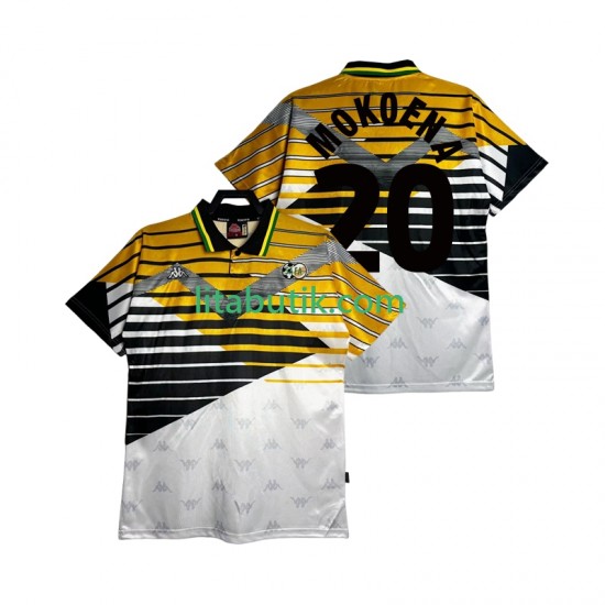 Sydafrika MOKOENA 20 1994 Retro Män Hemma Fotbollströja Kortärmad