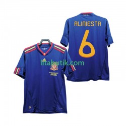 Spanien Andres Iniesta 6 Retro Män Borta Fotbollströja 2010 Kortärmad Spanien Andres Iniesta 6 Retro Män Borta Fotbollströja 2010 Kortärmad